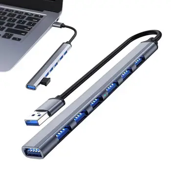 Nešiojamas USB Extender USB3.0 Kompiuterį Splitter Kelis USB Prievadas Suderinamas Su Blakstienų Ratai Spausdintuvu, Kamera Klaviatūra